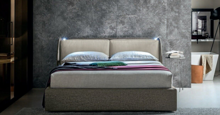 Bedtextiel bekleding slaapkamer 180x200 design tweepersoonsbed leren bedden nieuw