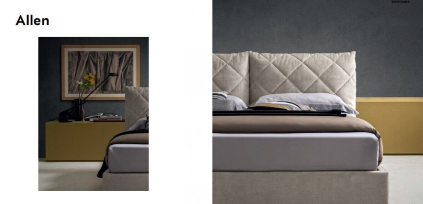 Ontwerper bed stof hotel houten bedden dubbele slaapkamer luxe modern Italië