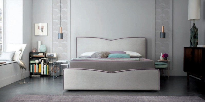 Tweepersoonsbed 200x200cm Designer Bed Dubbele Bedden Nieuw Modern Hotel Leer Stof