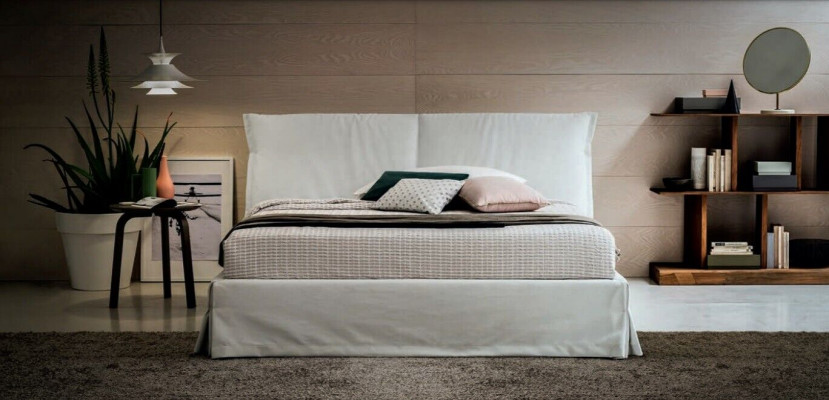 Luxe tweepersoons hotelbedden 120x200 slaapkamer wit textiel bedbekleding ontwerp
