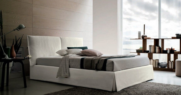 Luxe tweepersoons hotelbedden 120x200 slaapkamer wit textiel bedbekleding ontwerp