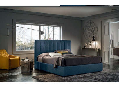 Ontwerper bed slaapkamer bedden textiel luxe hotel stof gestoffeerde zetels Italië
