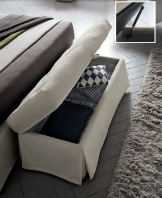 Modern Kruk Design Banken Woon Slaapbank Kruk Kamer Bekleed Textiel Stof