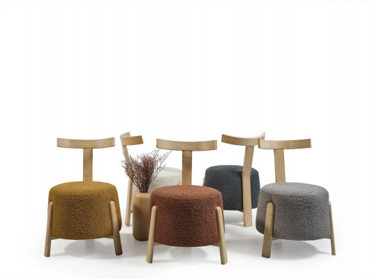 Luxe eetkamerstoel met bekleding, ronde fauteuil lounge zitplaats 1x fauteuil nieuw