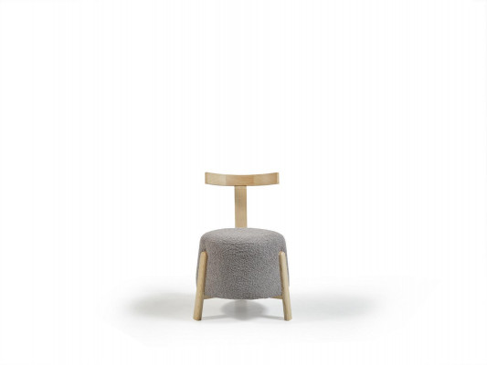 Moderne fauteuil stoel 1x eetkamer lounge zitkamer gestoffeerde stoel textiel nieuw.