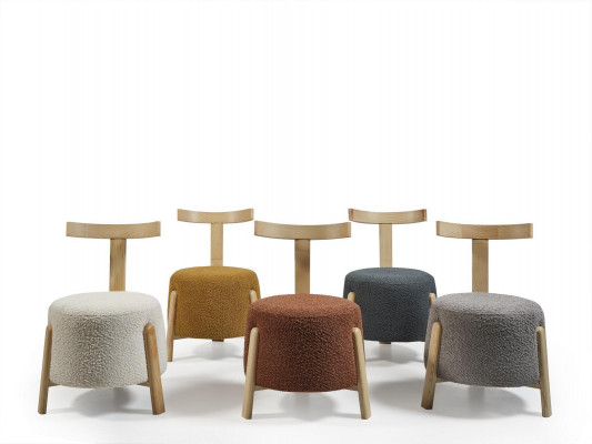 Stoel Eetkamer Beklede Stoel Lounge Wit Textiel Zit Fauteuil Hout Nieuw