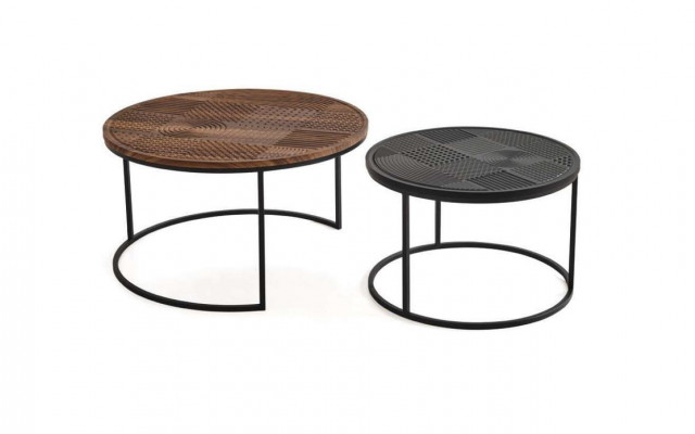 Salontafel bijzettafel design meubels tafel woonkamertafel zwart