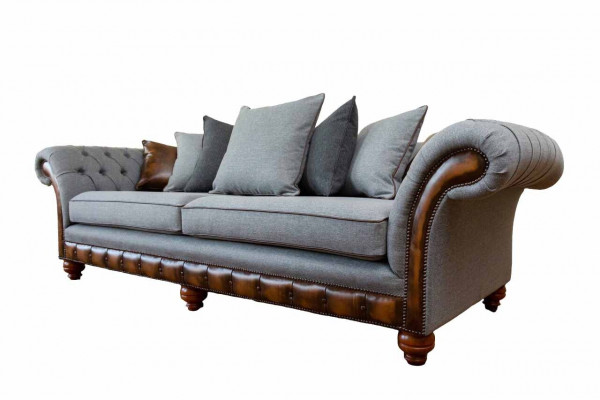 Sofa Bank Stof Bekleding Banken Bankstellen Woonkamer Ontwerp 4-zits Nieuw