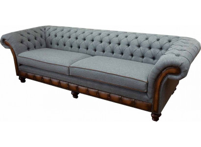 Luxe bankstel 4-zits woonkamer Chesterfield bank ontwerp grijs bankstellen nieuw