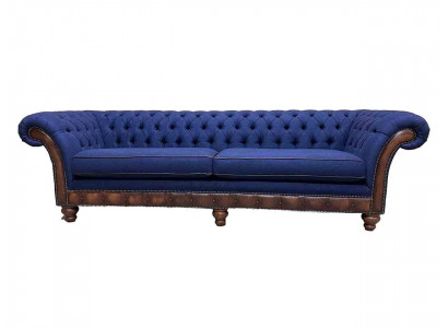 Moderne Chesterfield bank 4-zits luxe bankstoffen woonkamercouch nieuw