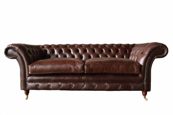 Bankstel 3-zits Bank Gewatteerde Banken Bankstellen Woonkamer Chesterfield Leer