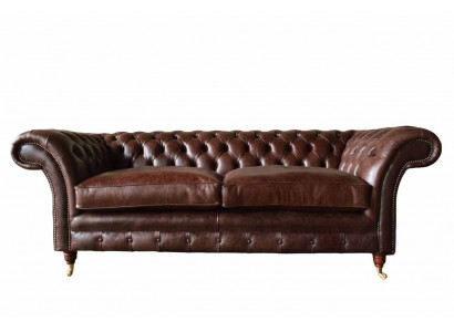 Bankstel 3-zits Bank Gewatteerde Banken Bankstellen Woonkamer Chesterfield Leer