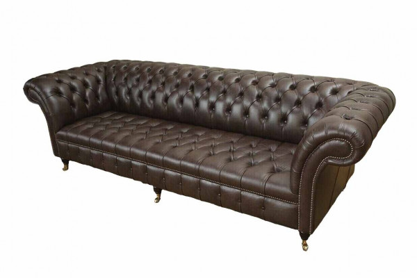 Chesterfield 4-zits leren woonkamer designbanken sofa meubelen nieuw