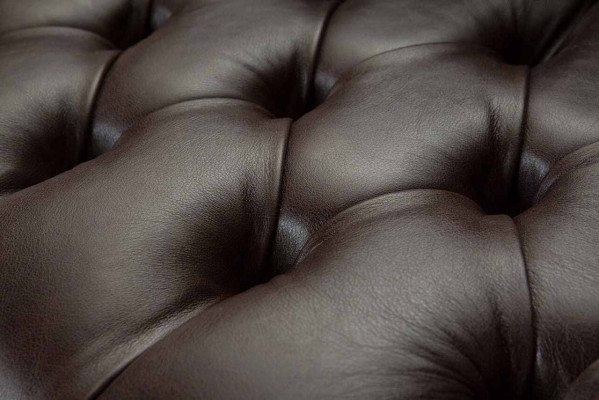 Bankstel 4-zits Chesterfield bank Luxe 245 cm leren bankmeubels