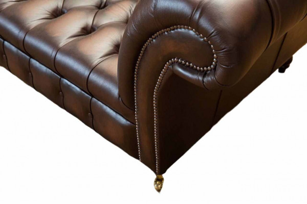 Chesterfield 4-zits leren woonkamer designbanken sofa meubelen nieuw