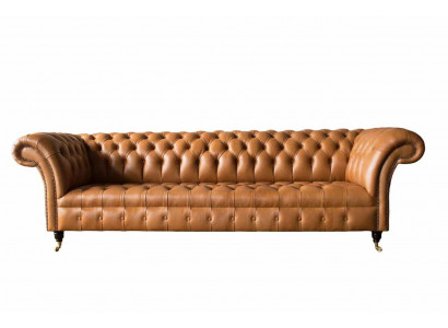 Leren Chesterfield bankstel 4-zits banken luxe leren banken gestoffeerde woonkamer