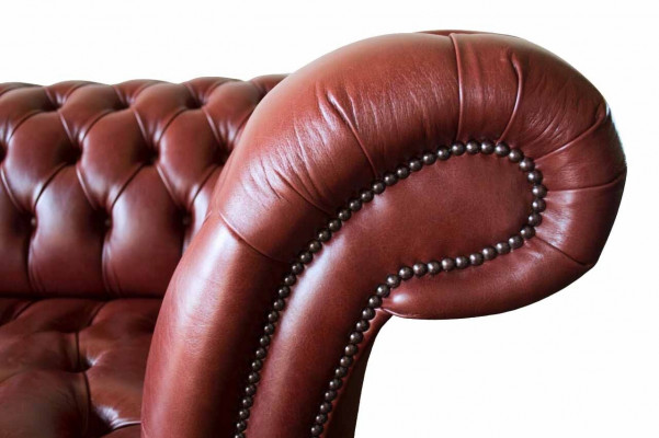 Leren bank Bank 4-zitsbanken Design Chesterfield leer Bank Meubels 245cm