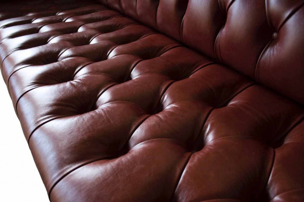 Leren bank Bank 4-zitsbanken Design Chesterfield leer Bank Meubels 245cm
