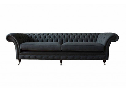 Design bankstel 4-zits bankstel textiel bekleding klassieke bankstellen Chesterfield