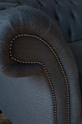 Design bankstel 4-zits bankstel textiel bekleding klassieke bankstellen Chesterfield