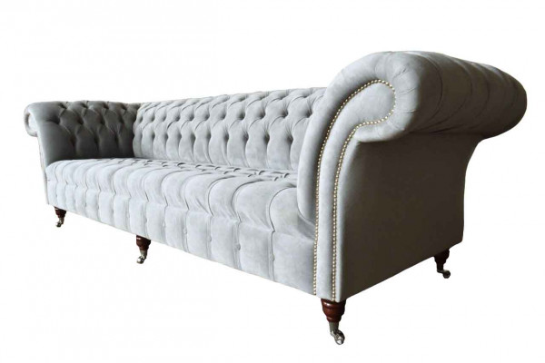 Chesterfield Design Bank 4-Zits Bank Bekleding Luxe Textiel Bankstellen