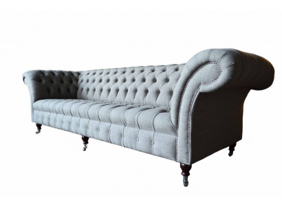 Grijs vierzitsbank stof woonkamer design banken gestoffeerde sofa's nieuw.