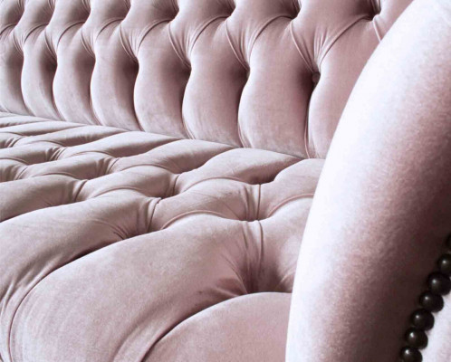 Chesterfield Roze Bank Bank Bekleding 4-Zits Bank Zitbanken Sofas