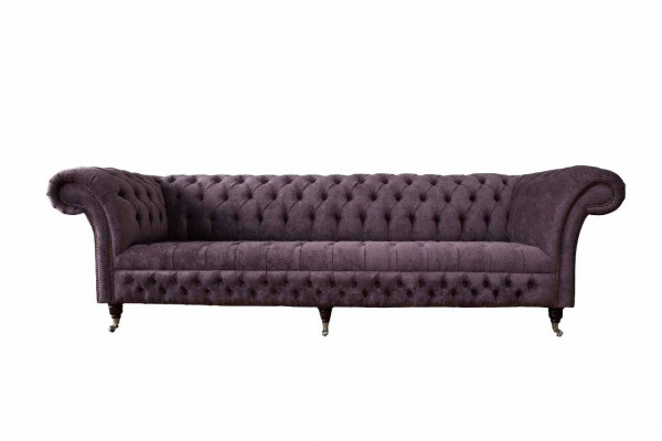 Design Bankstel 4-zits Bank Bekleding Luxe Textiel Bankstellen Chesterfield