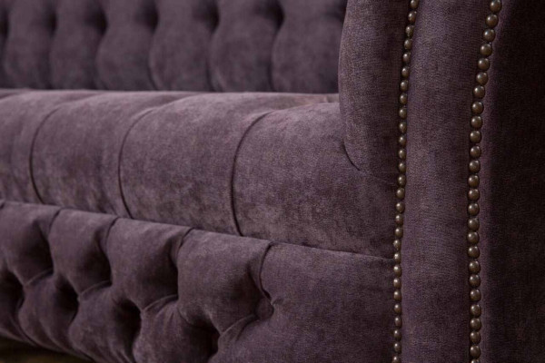 Design Bankstel 4-zits Bank Bekleding Luxe Textiel Bankstellen Chesterfield