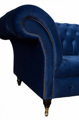 Chesterfield Grote Bankstel Bank Textiel Fluweel Gestoffeerde Banken 4-Zits Banken