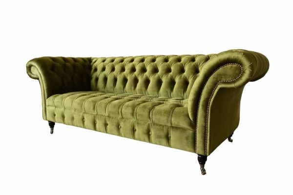 Ontwerp Chesterfield bankstel 3-zits Groen Bank Bekleding Bankstellen Woonkamer