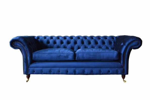 Chesterfield gevoerde banken Design Luxe bank 3-zits stof bank