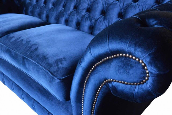 Chesterfield gevoerde banken Design Luxe bank 3-zits stof bank