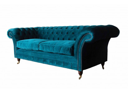 Designerbank 3-zits Chesterfield bankstel gestoffeerde banken designbank zitting