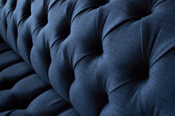 Drietzitsbank Luxe Chesterfield 3-zitsbanken Blauw Banken Nieuw Bank