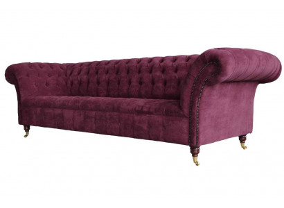Chesterfield Design Bank Bekleding Stoffen Bank Banken 3-Zits Nieuw