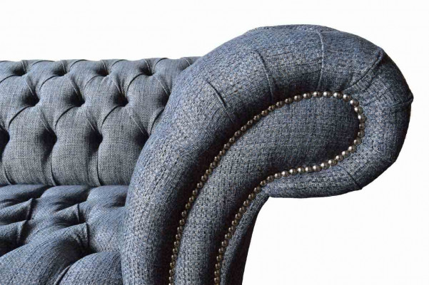Driepersoons bankstel Gestoffeerd Design Bank Chesterfield Grijs Bankstellen Kamer Meubels
