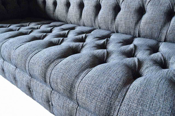 Driepersoons bankstel Gestoffeerd Design Bank Chesterfield Grijs Bankstellen Kamer Meubels