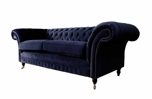 Chesterfield driezitsbank gestoffeerde designbank 3-zitsbank meubels