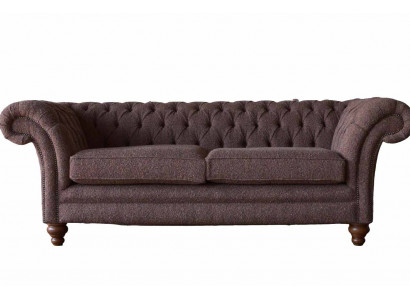 Grote Chesterfield Engelse klassieke stijl bankbank 3-zits bekleding 230cm