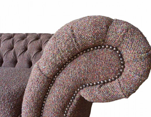 Grote Chesterfield Engelse klassieke stijl bankbank 3-zits bekleding 230cm