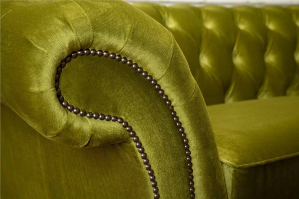 Bankstel 3-zits Stof Design Bank Beklede Bankstellen Textiel Modern Chesterfield
