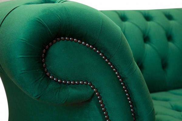 Driedelig bankstel 3-zits luxe zitplaats moderne bankstellen groen stof Chesterfield