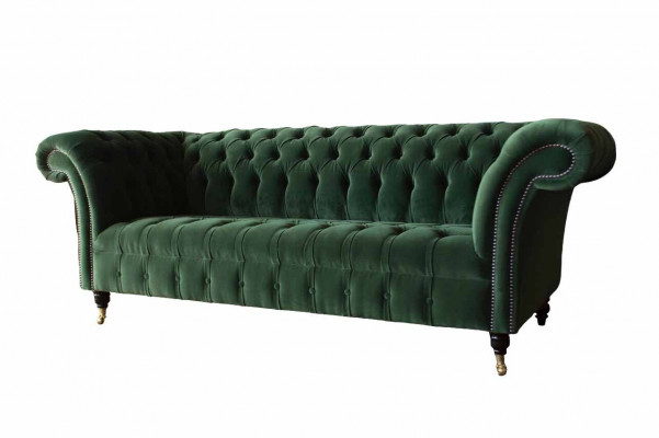 Design Bankstel 3-Zits Bank Bekleding Chesterfield Woonkamer Textiel Bankstellen