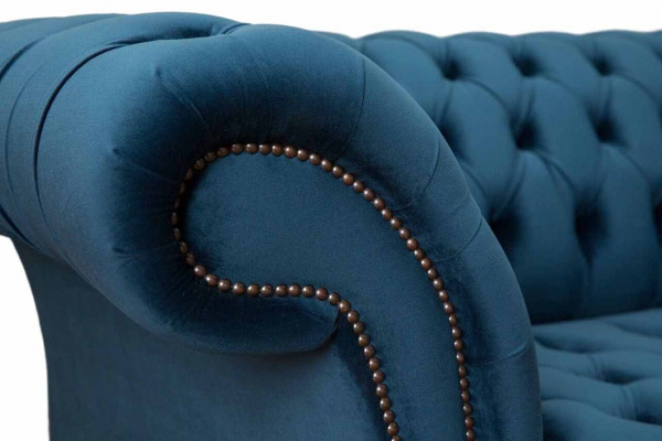 Chesterfield bank 3 zits gestoffeerde banken luxe stof design