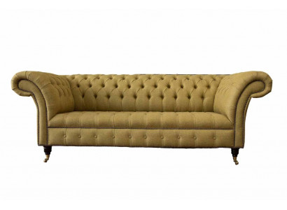 Chesterfield driezits luxe bank 3 zitbank ontwerp bank meubels beige