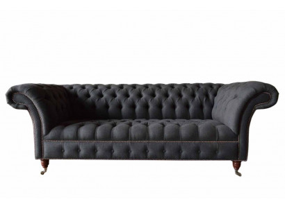Chesterfield driezitsbank 3-zitsbank gestoffeerde bank ontwerp textiel