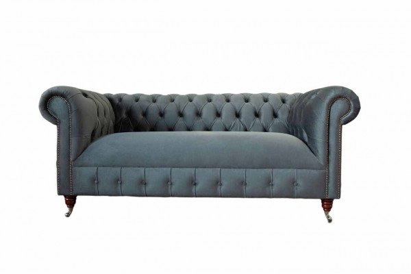 Chesterfield stoffen bank 3-zits driezitter luxe meubelontwerp lounge