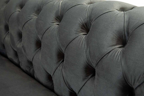 Chesterfield stoffen bank 3-zits driezitter luxe meubelontwerp lounge