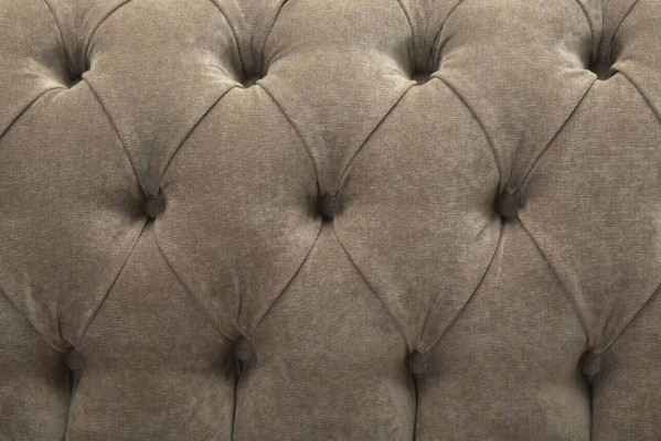 Driepersoons Chesterfield Sofa 3-zits bank Grijs Stof Woonkamer Luxe